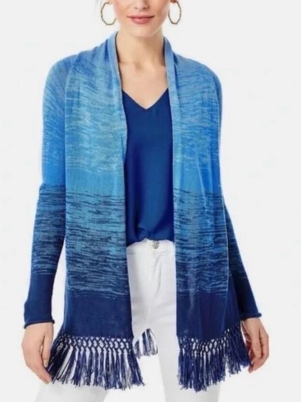 Lilly Pulitzer Tatum Ombré Cardigan in Blue Thistle